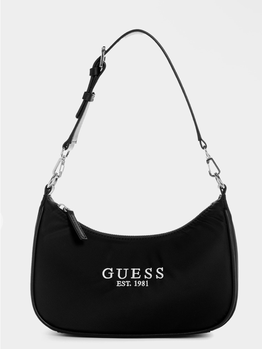 GUESS Black Arona Small Shoulder Nylon Bag. NWT